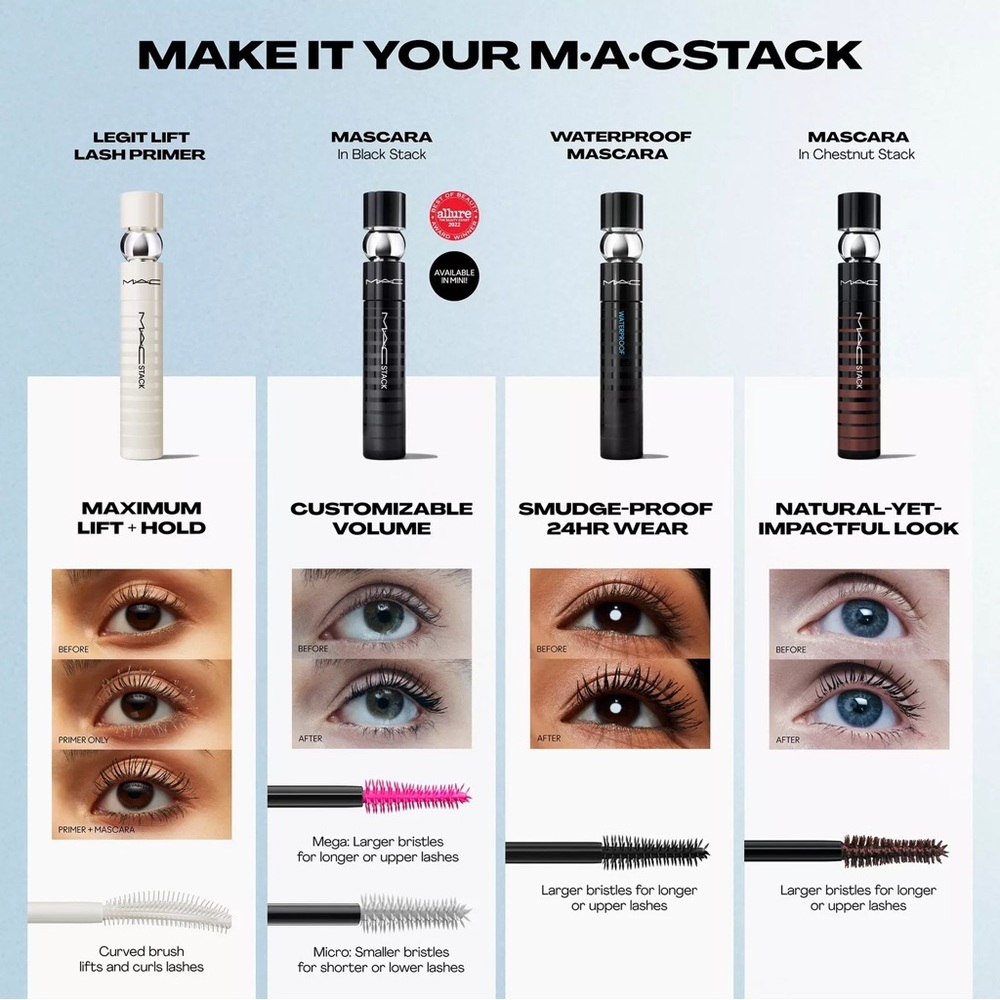 NEW MAC Cosmetics Macstack Mascara Superstack | Black Mega Brush - Picture 9 of 10